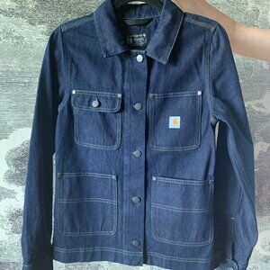 Carhartt Women's Plus Denim Relaxed Fit Chore Coat S
